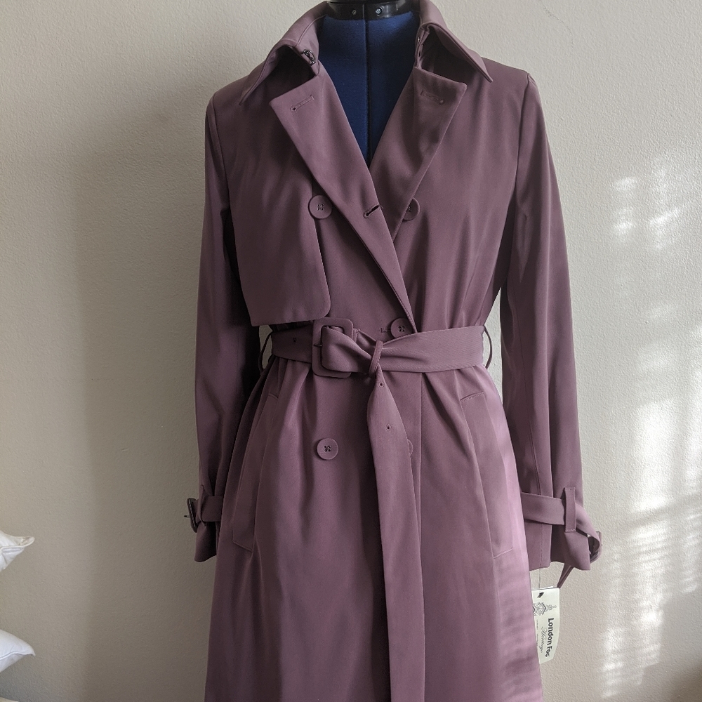 London Fog Mauve Trench Coat